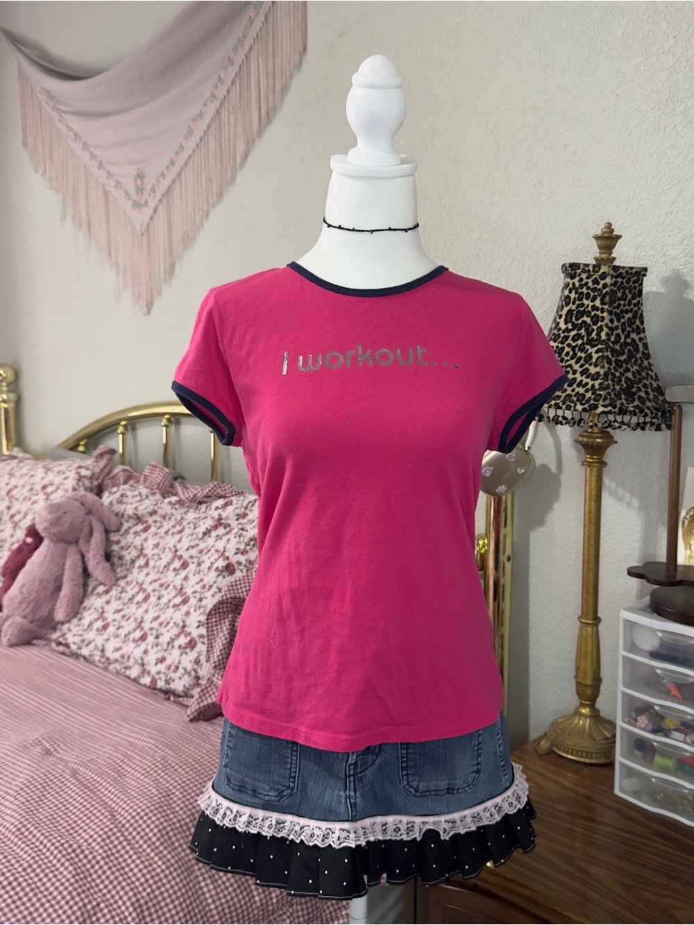 Y2K Gap Workout Ringer Tee - Picture 2 of 6